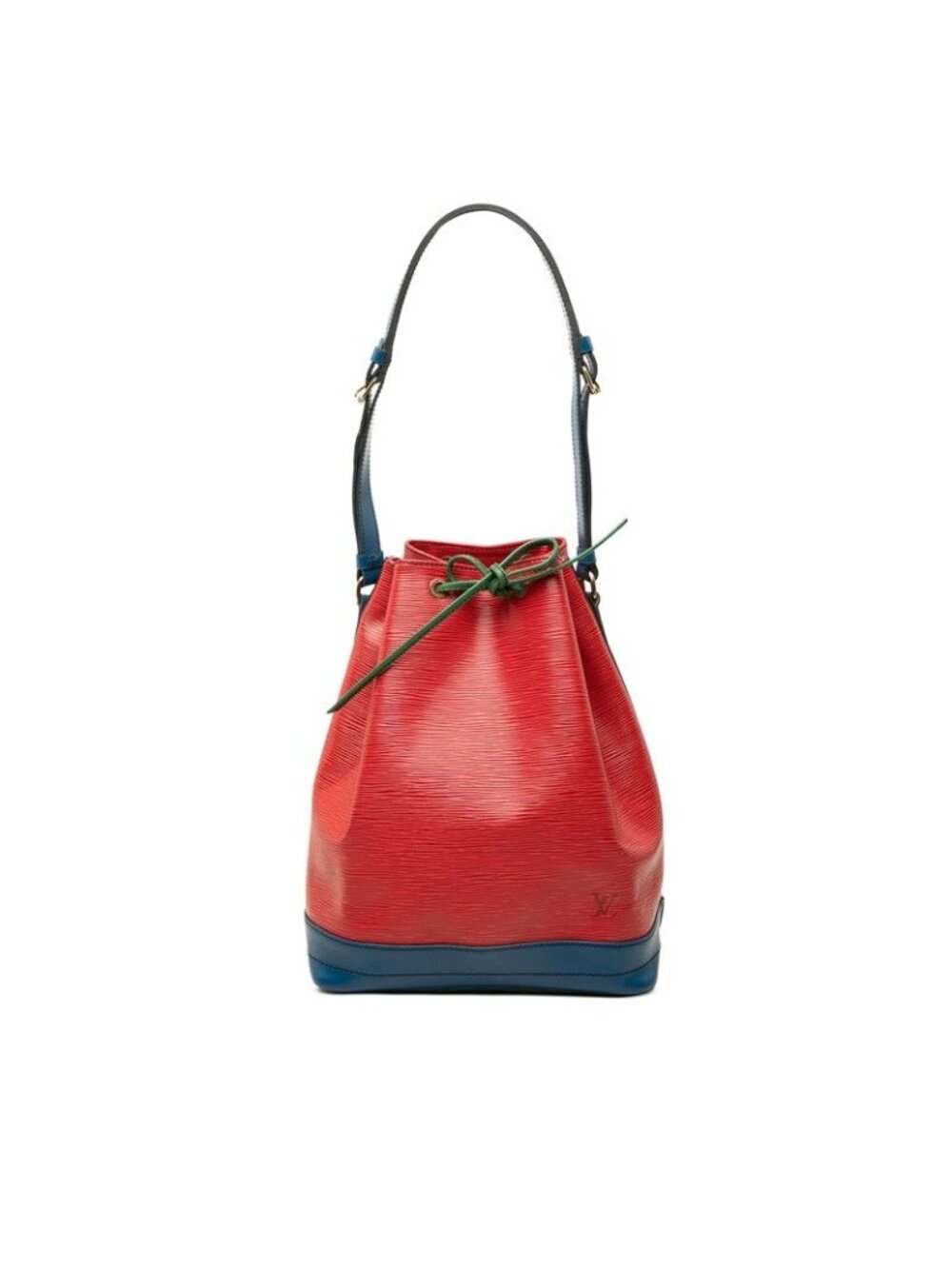 Louis Vuitton Epi Noe Tricolor Bag Drawstring Bag Castilian Red Borneo Green